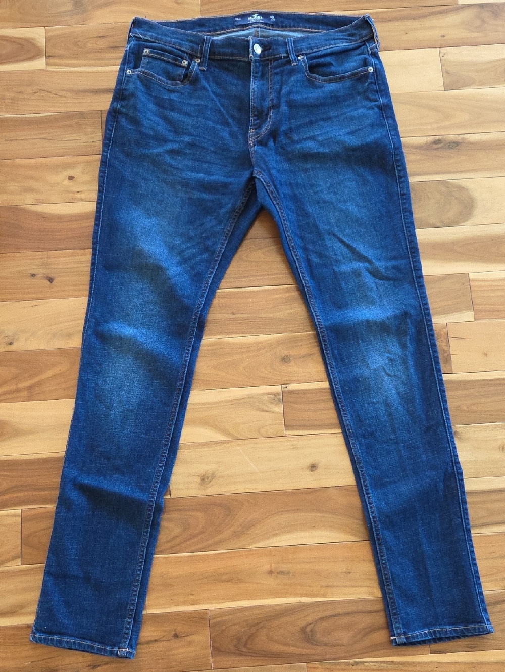 Hollister Blue Stacked Skinny Jeans